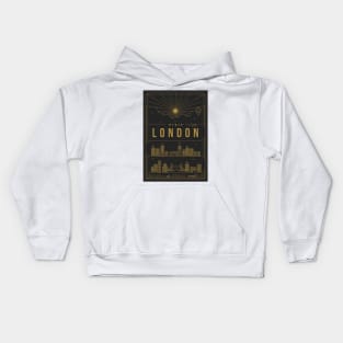 London Minimal Lineal Poster Kids Hoodie